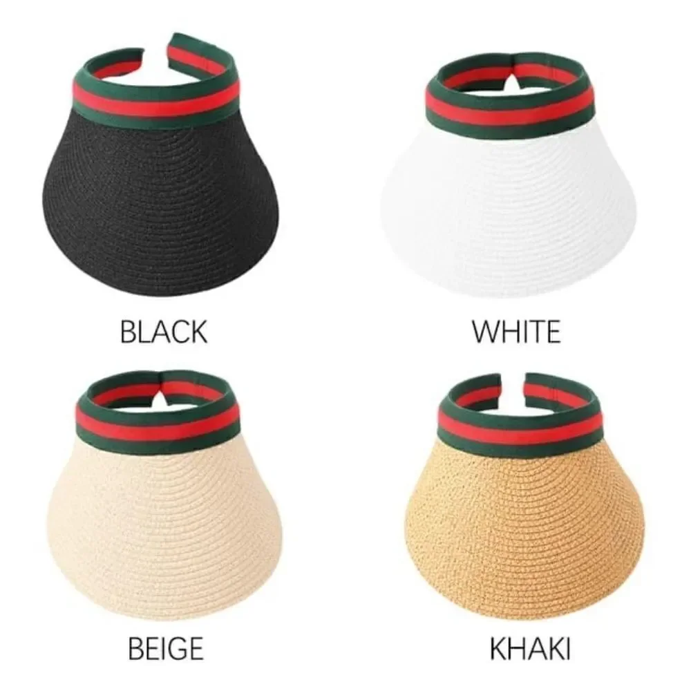 Visor Sunshade Straw Hat - available in 4 colors